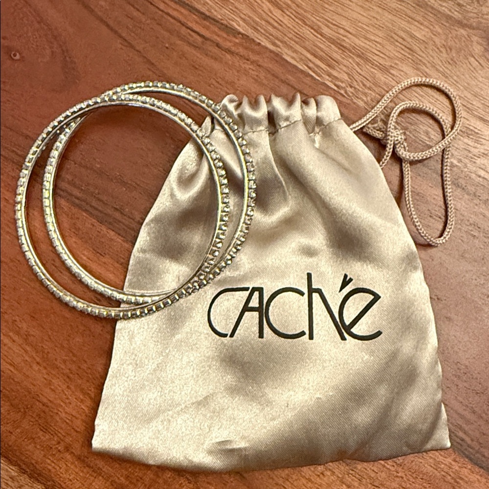 Cache Sparkling Silver Bangles - image 5